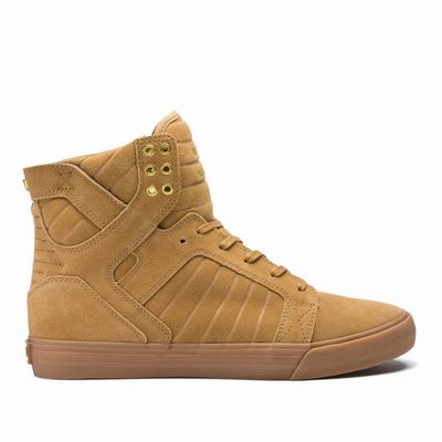 Supra SKYTOP - Miesten Matalavartiset Tennarit - Ruskea